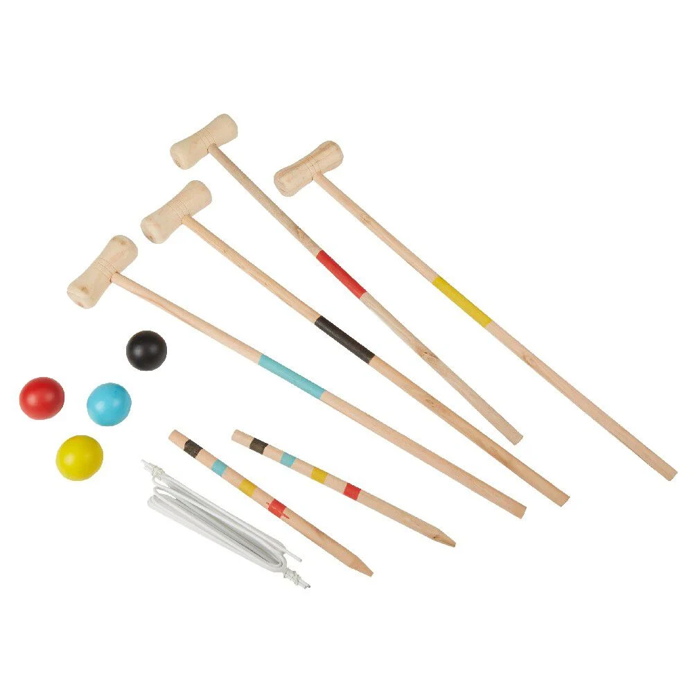 Jeu de croquet en bois