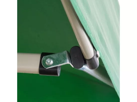 Gazébo pliable pliable 3 X 3 Vert recouvert de PVC imperméable
