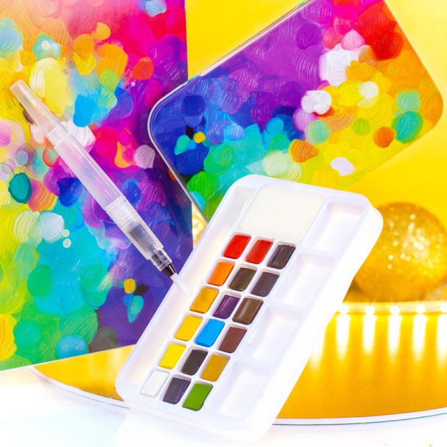 Boite Aquarelle - Eau En Couleurs
