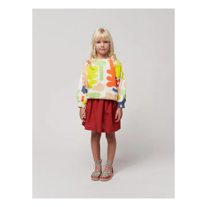 Bobo Choses Sweat Coton Bio Carnival | Ecru