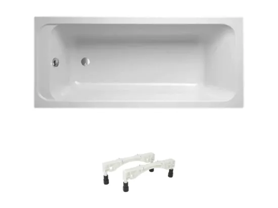 Baignoire droite 170 X 75 VILLEROY ET BOCH Architectura acrylique avec pieds