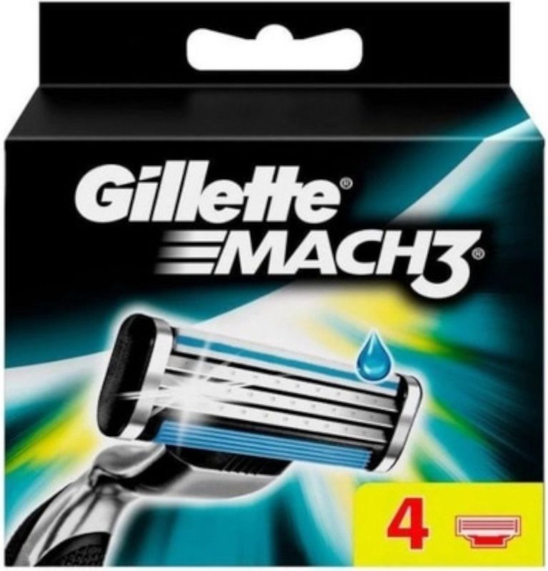 Gillette Scheermesjes Mach3 4 Stuks