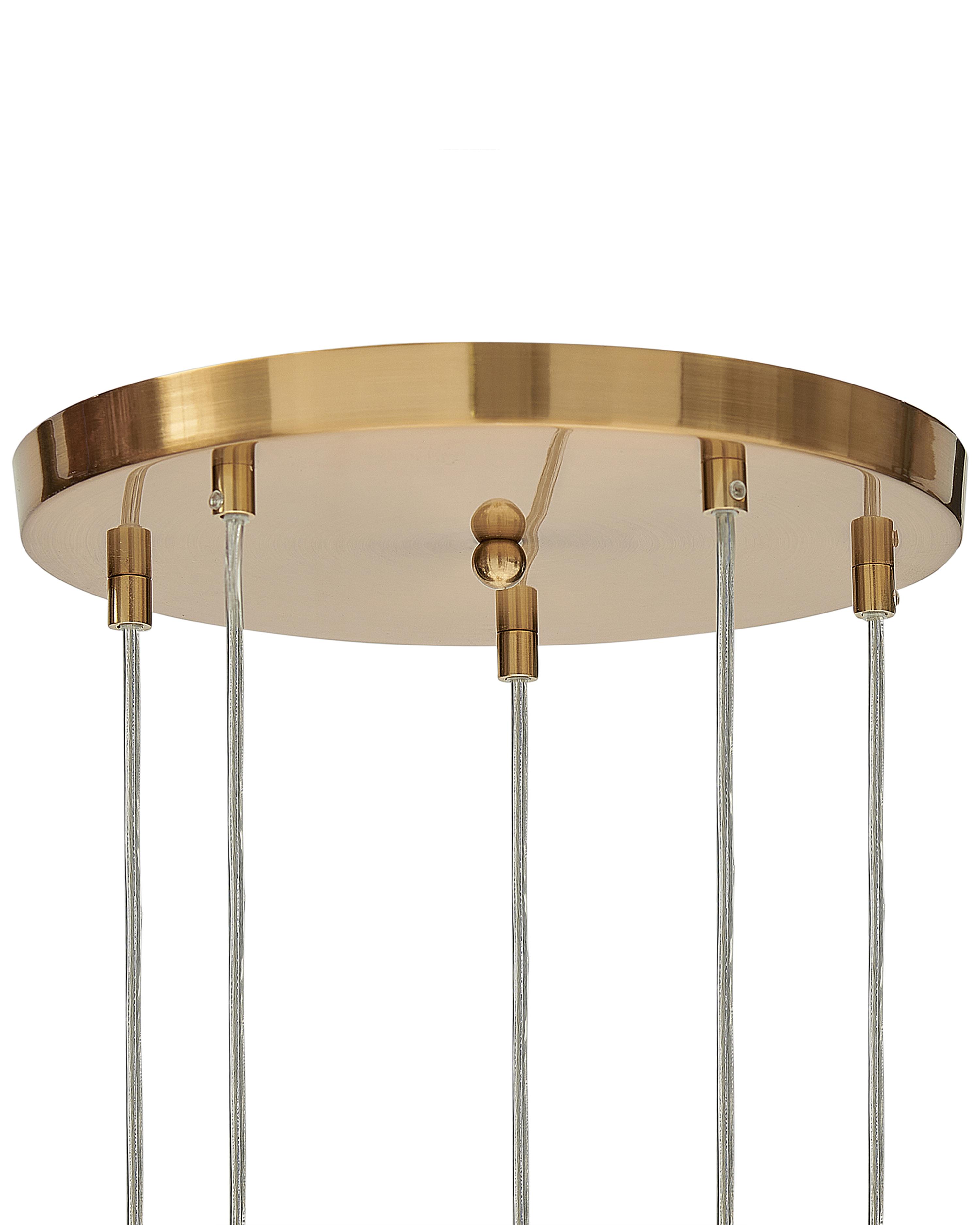 Hanglamp RALFES Glas Messing