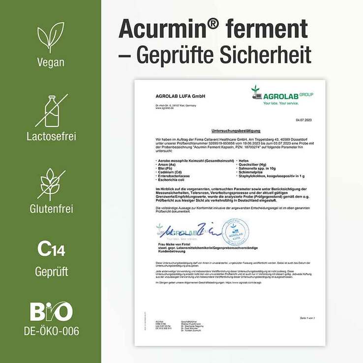 Acurmin Ferment Kurkuma Pfeffer Kapseln, 60 St