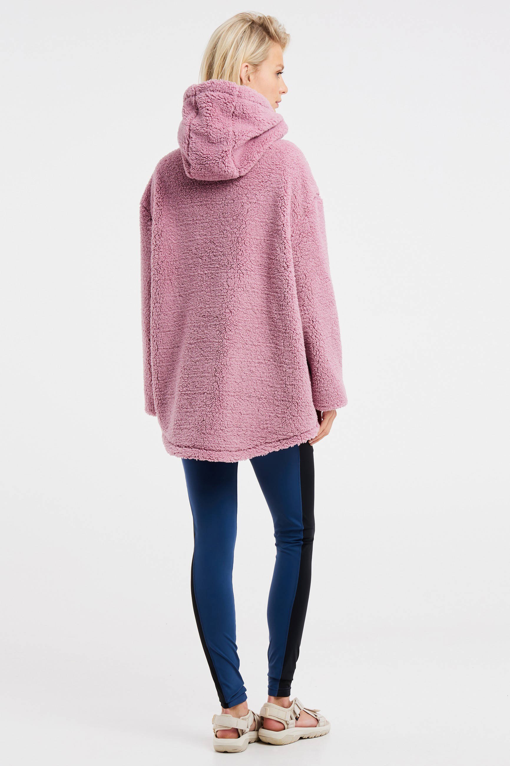 Protest fleece vest Sago roze