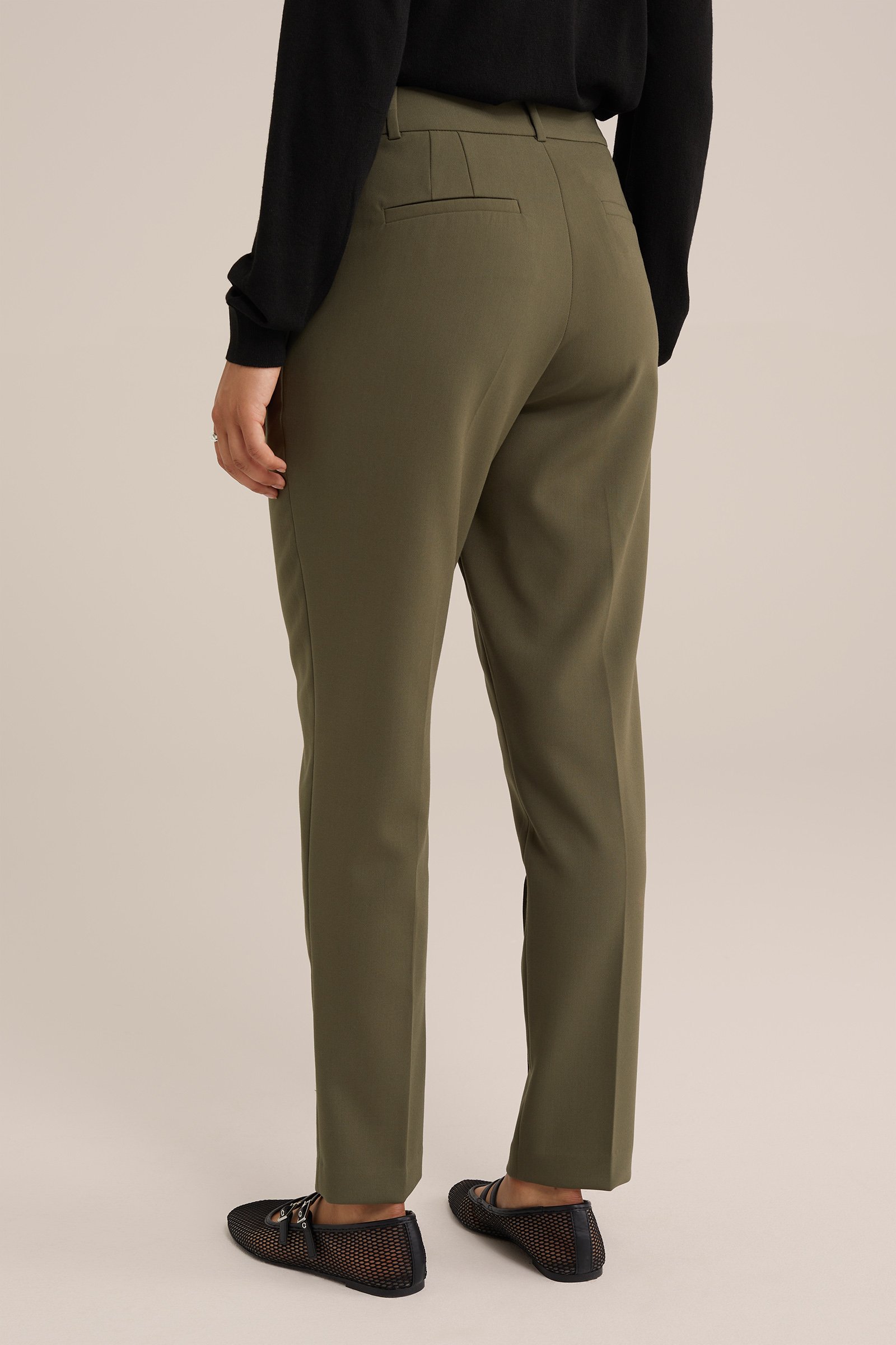 regular fit pantalon WE Fashion Donkergroen