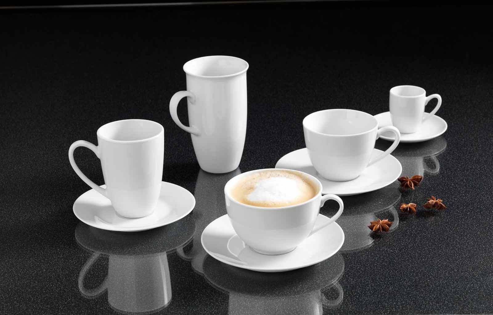 Ritzenhoff & Breker Kaffeetassen Bianco 430 ml 6er Set