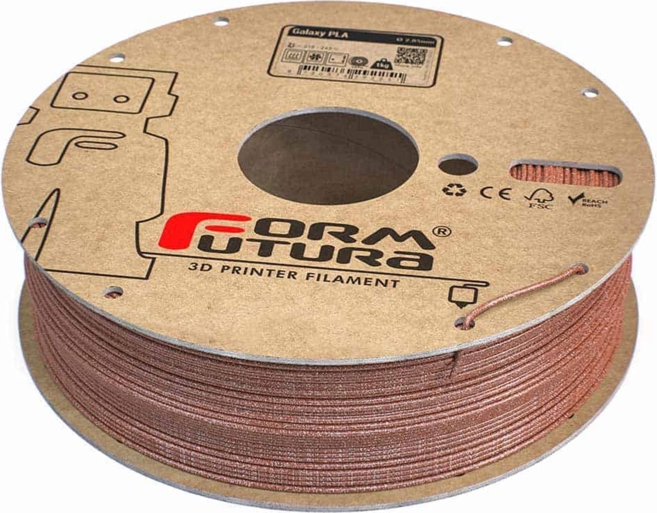 FormFutura  Galaxy PLA Jupiter Brown, 1,75 mm (750 g)    Glitzerndes PLA Filament in Braun