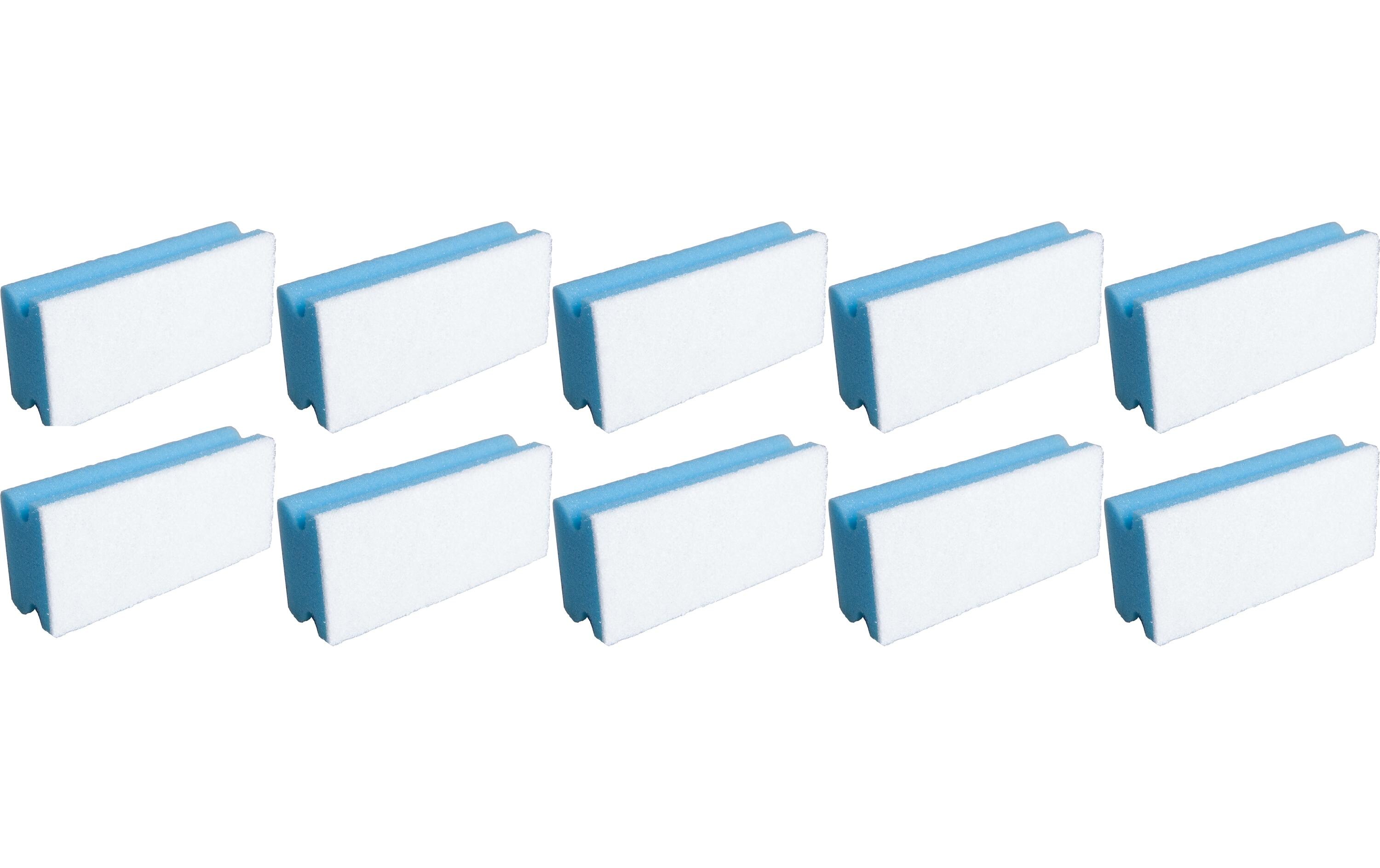 Schwamm Basic 10 Stück, Blau/WeissPadschwämme