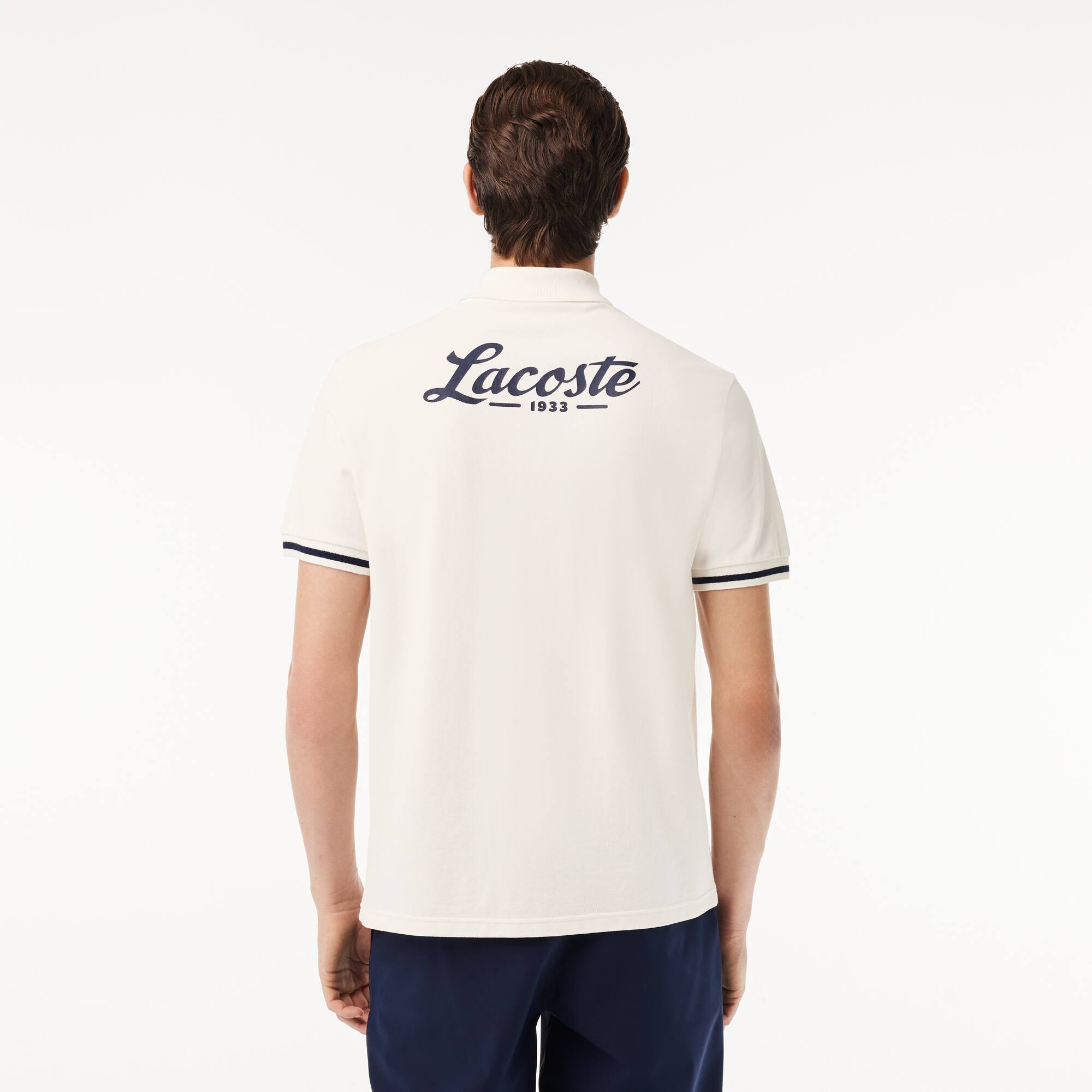Polo Golf Ultra-Dry anti-UV Manches Courtes - Blanc - Lacoste - Homme