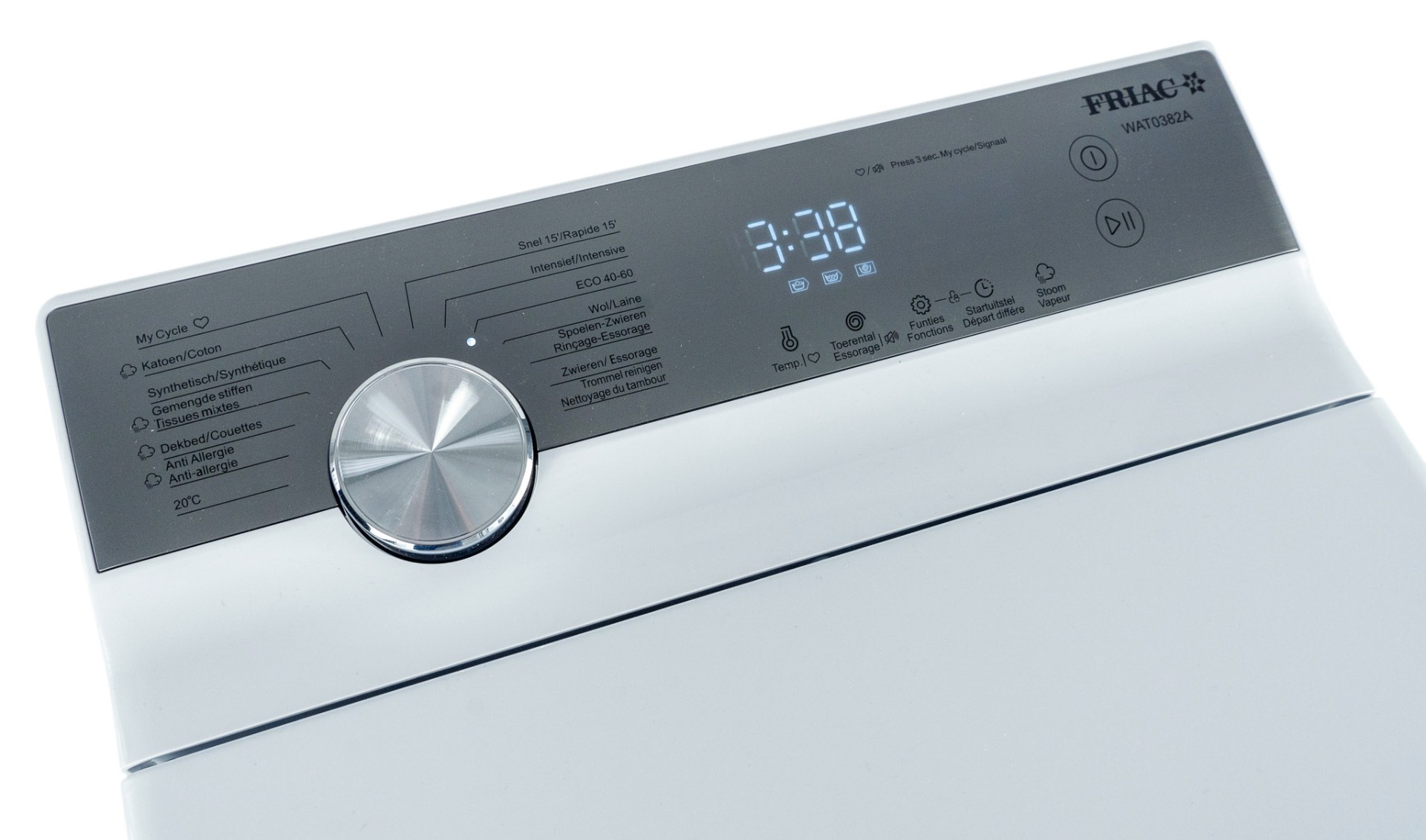 Friac wasmachine WAT0382A - 8kg - 1300T/min - Energieklasse A