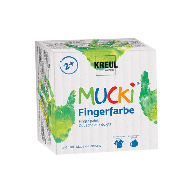 MUCKI Fingerfarbe - 4er Set