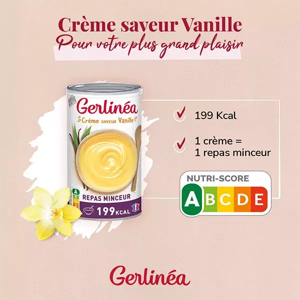 Creme de Refeição Emagrecedor Gerlinéa Sabor Baunilha 540g