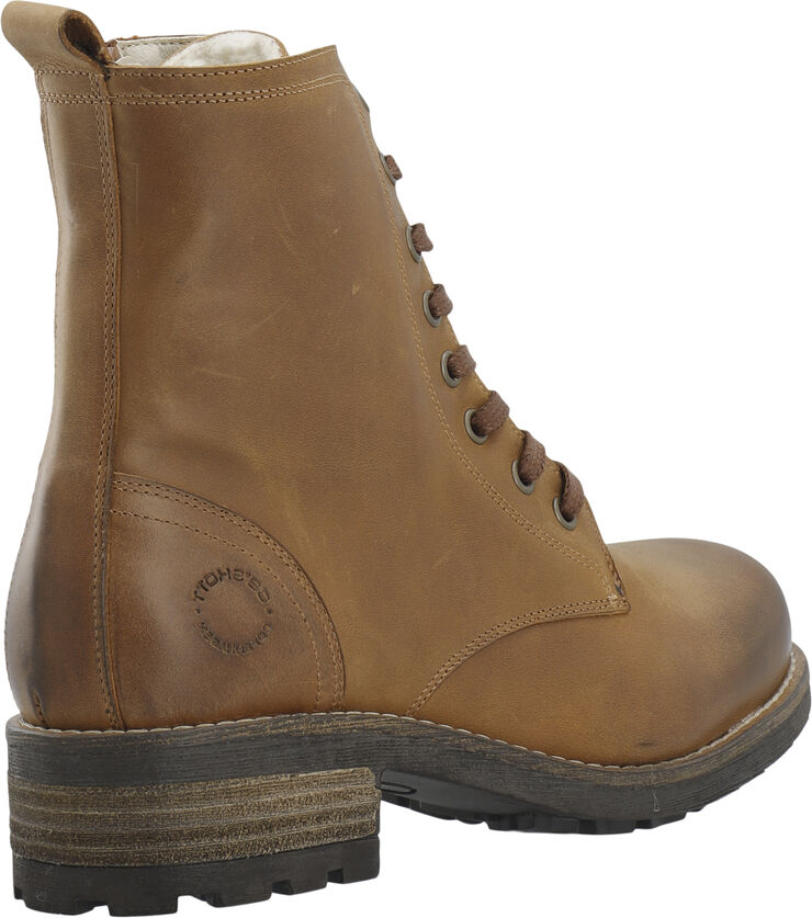 Cashott CASKARLA Lace Boot WR Warm Lining Oil Nubuck Bison