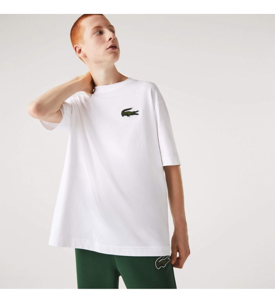 Camiseta Lacoste com logo branco