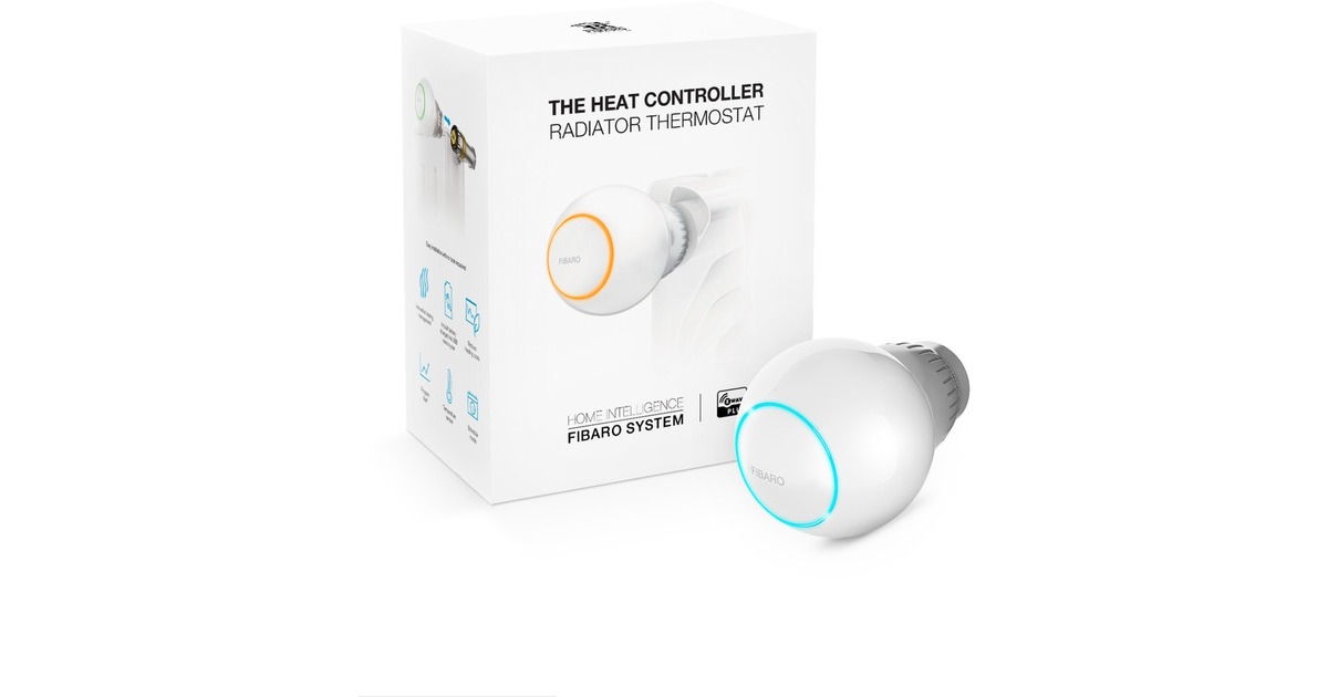 FibaroHeat Controller verwarmingsthermostaat  (Wit, Z-Wave)