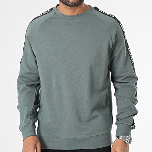 Sweat Crewneck A Bandes Sporty Logo 50504273 Gris Souris