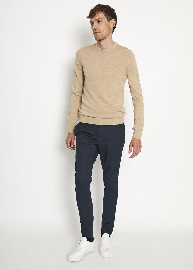 Bruun & Stengade BS Anton slim fit chinos Blå