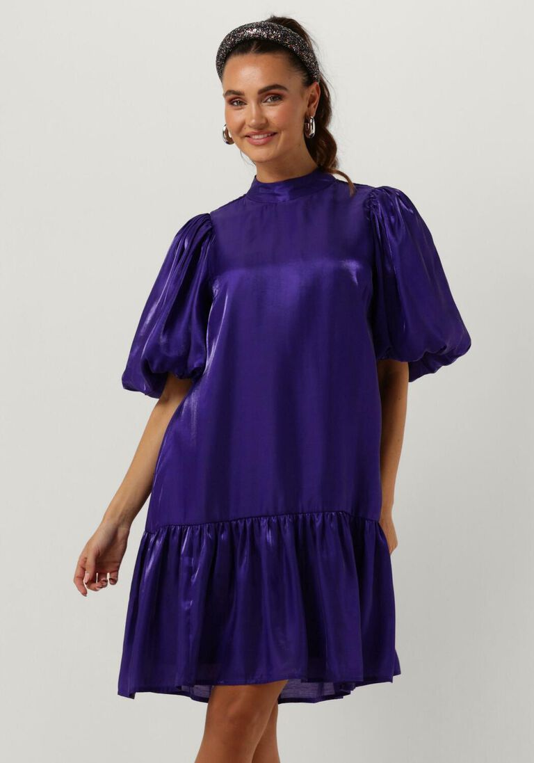 Y.A.S. paarse y.a.s. mini jurk yamagnusa ss dress