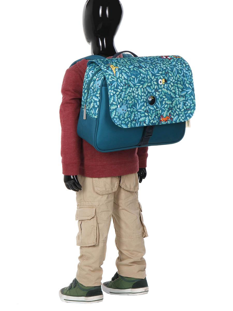 Cartable Lilliputiens Pablo Jungle 34 cm