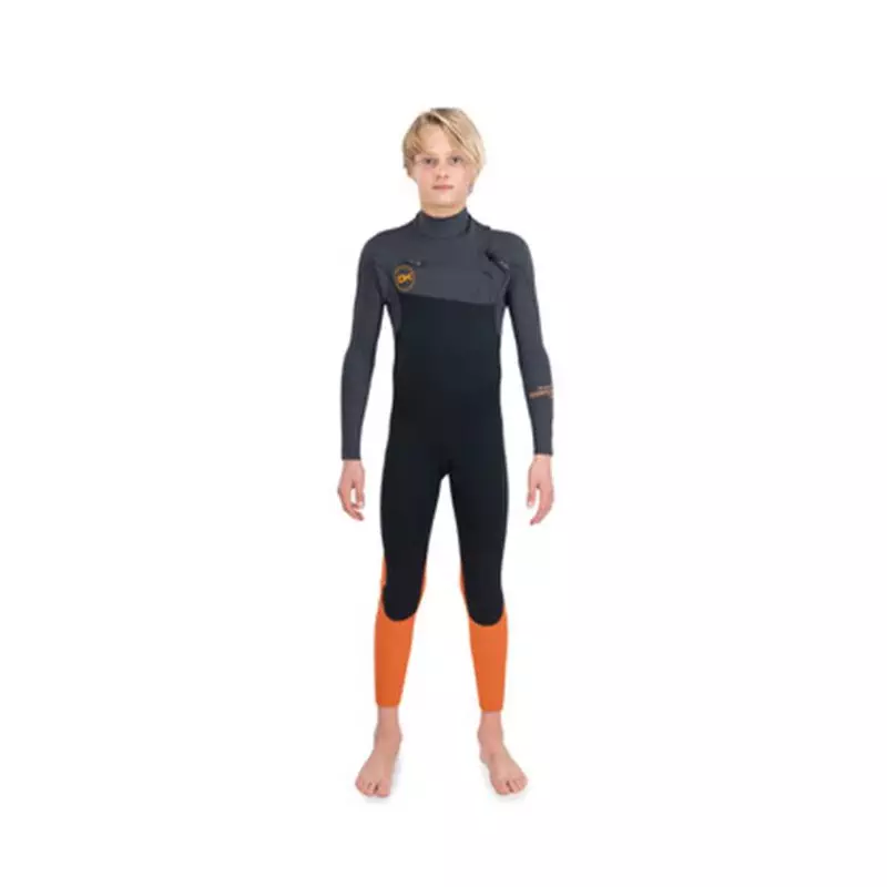 Combinaison intégrale junior DAKINE Quantum Chest Zip 4/3 Black/Orange