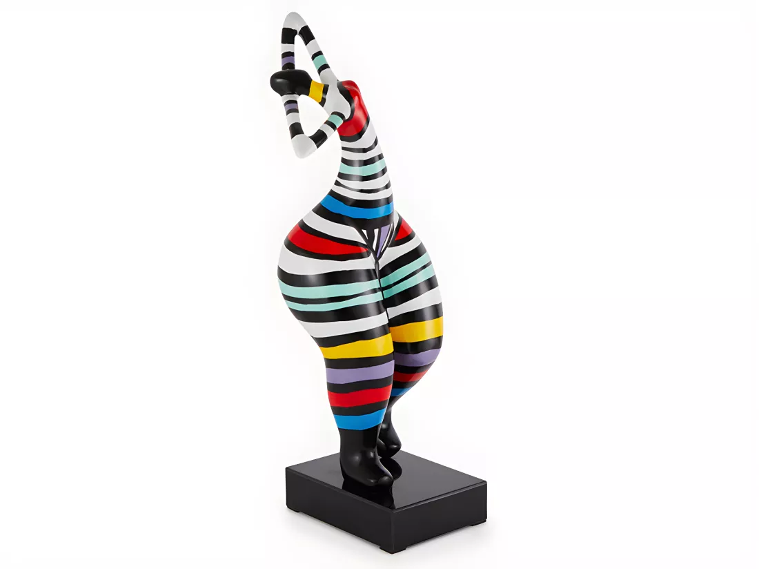 Statue de femme en résine - 17 x 17 x 51 cm - multicolore - MISTRESS