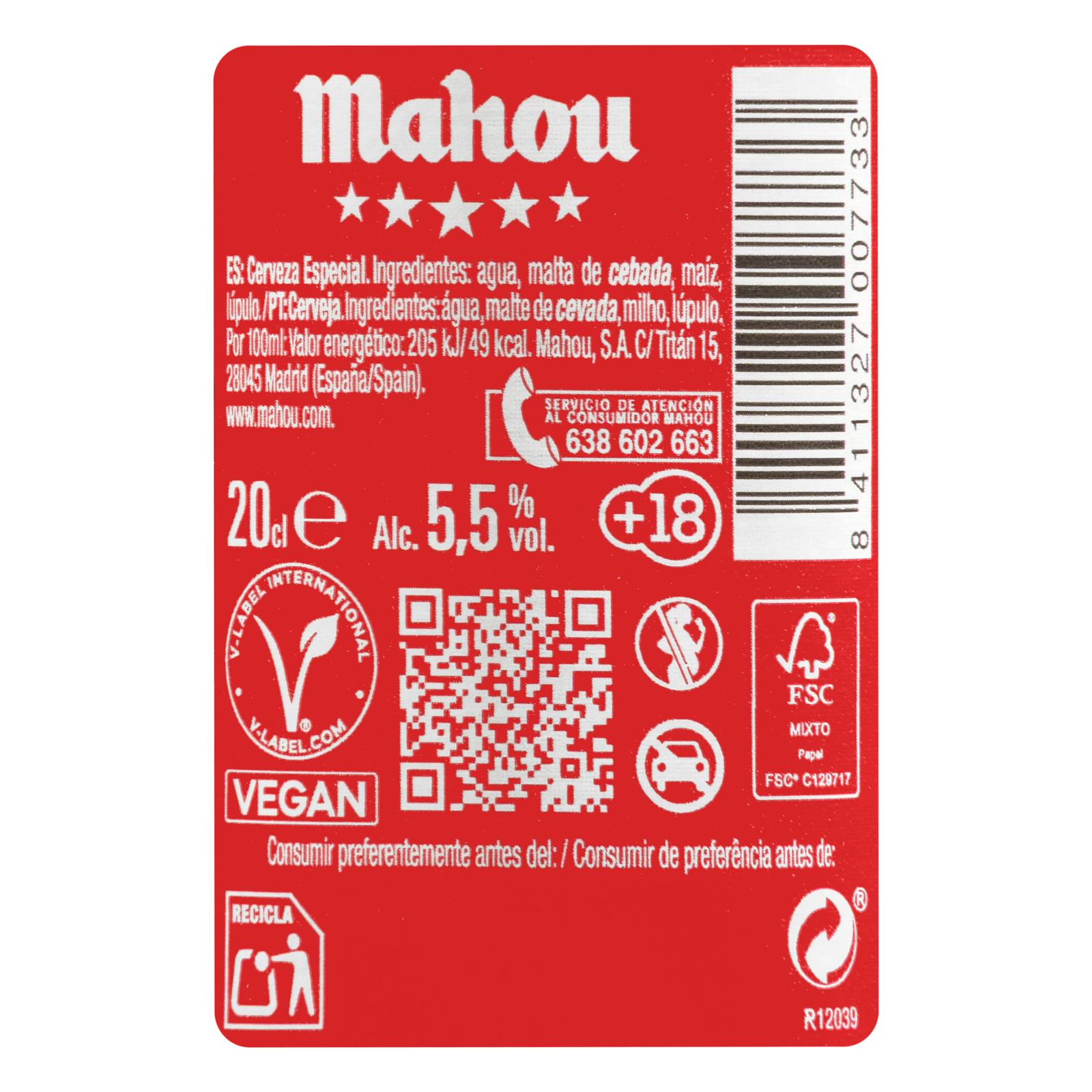 Mini bière spéciale Mahou