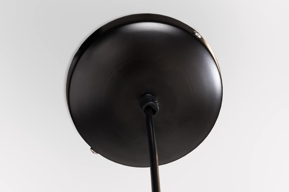 Boho Hängelampe VIENNA 45cm natur schwarz Wiener Geflecht Leuchte