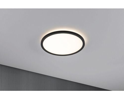 LED paneel 19W 1600 lm 3000 K H29,3 cm + achtergrondverlichting Auria zwart