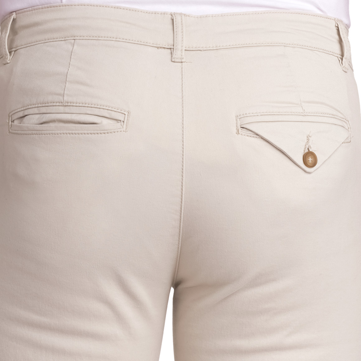 VanVaan Herren Chinohose in Unifarben hellbeige
