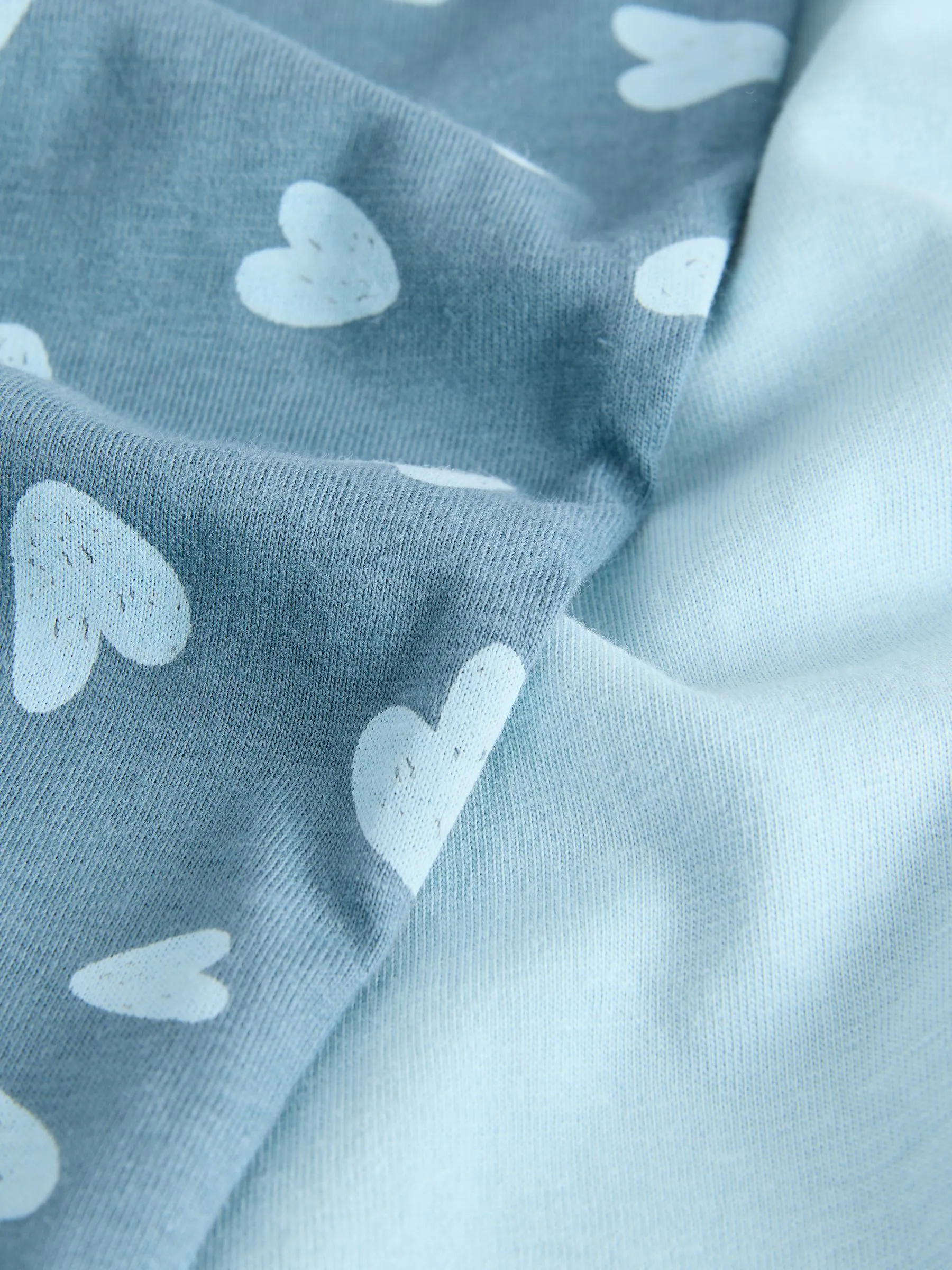 Blauw hart - Pyjama met korte mouwen