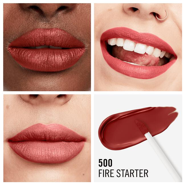 Rimmel London Lasting Mega Matte Liquid Lipstick 500 Fire Starter