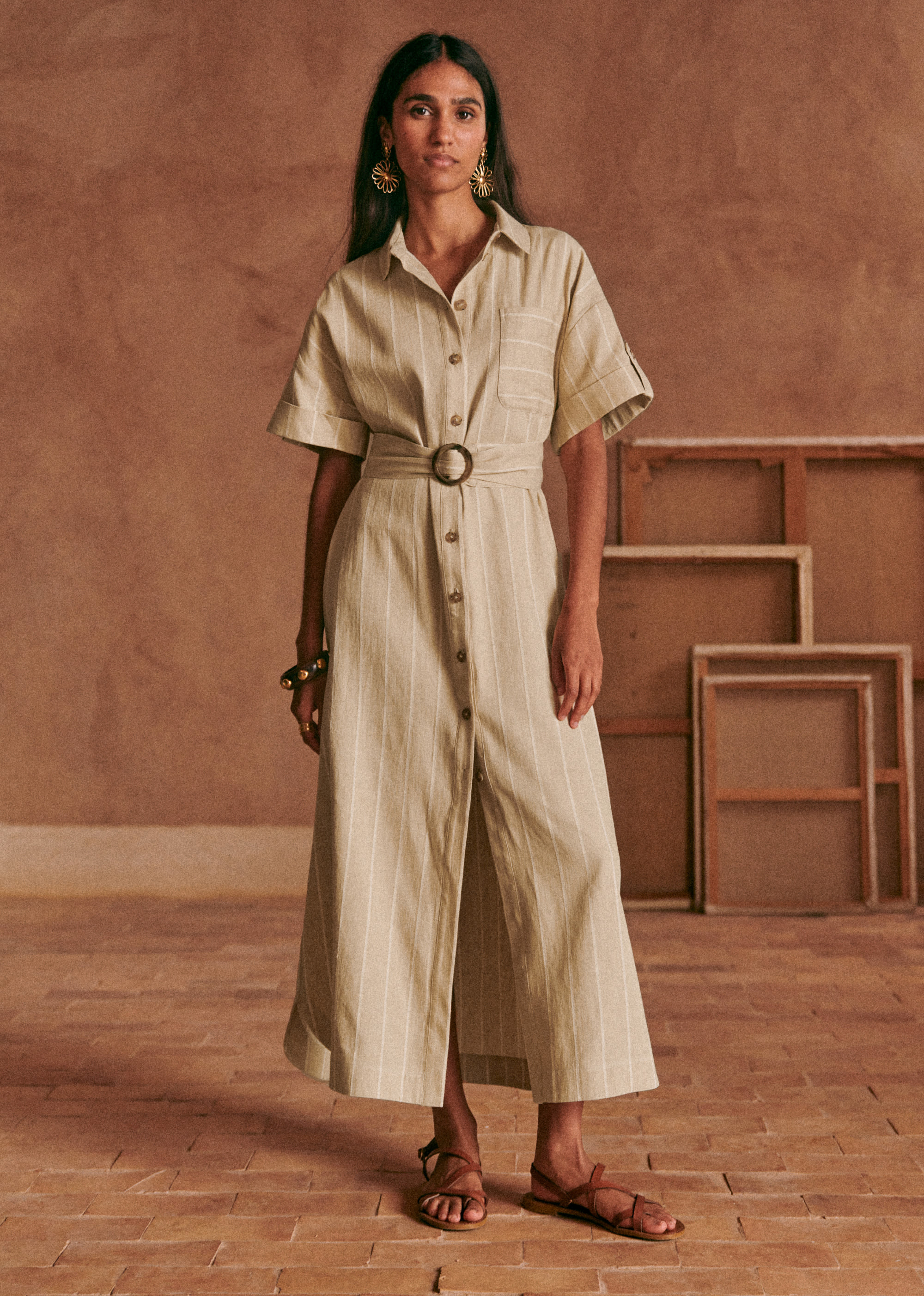 Robe Alani - Rayure naturelle - E-SHOP/ROBES 5905153