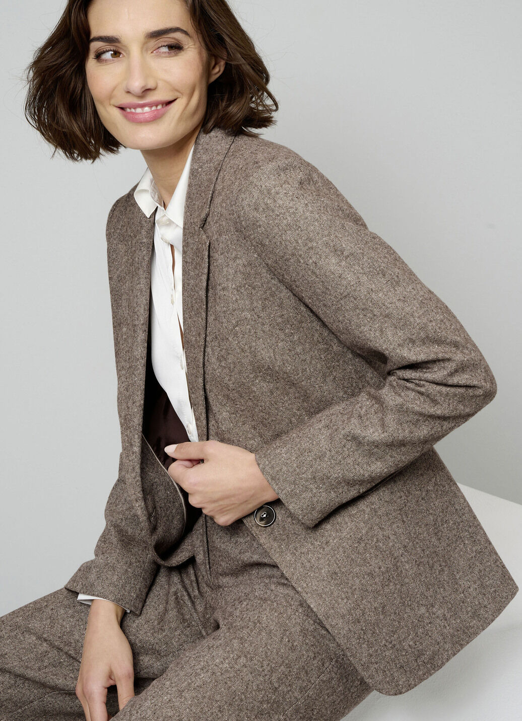 Blazer mit Pattentaschen