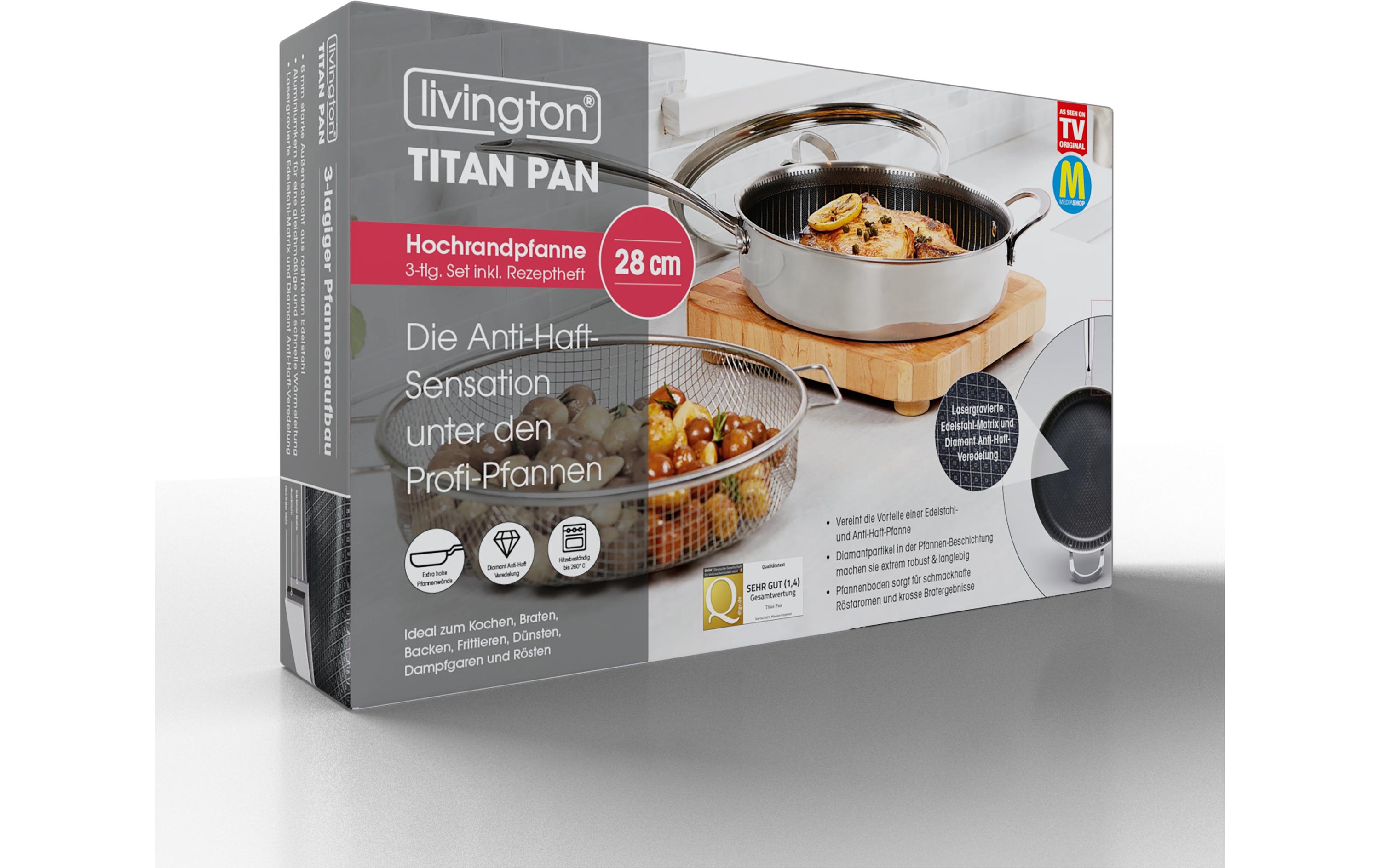 Bratpfanne Titan 28 cmPfanne mit extra hohen Wände