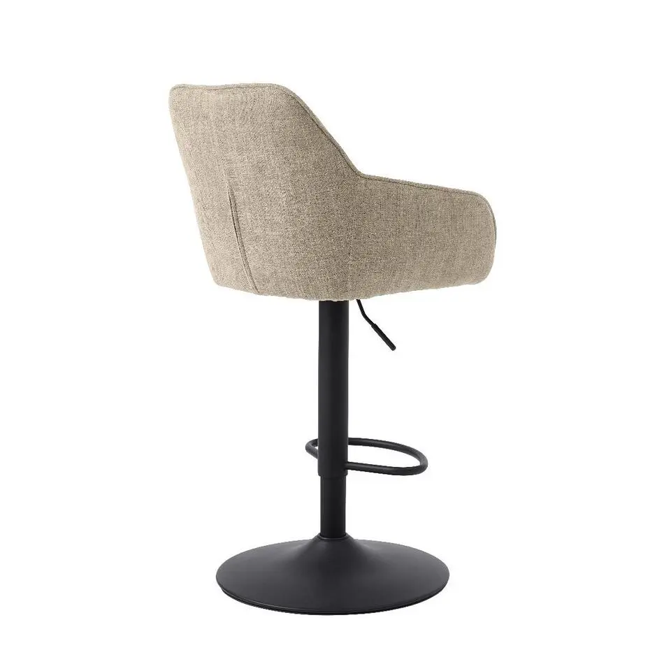 Nordic Home - Ellis verstelbare barstoel stof - beige