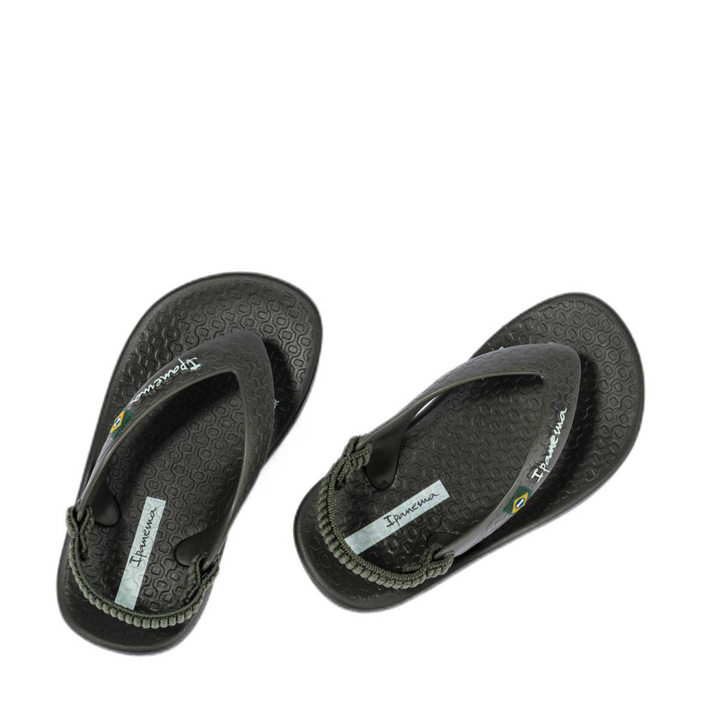 Ipanema Anatomic Soft Babyteenslippers met hielbandje donkergroen