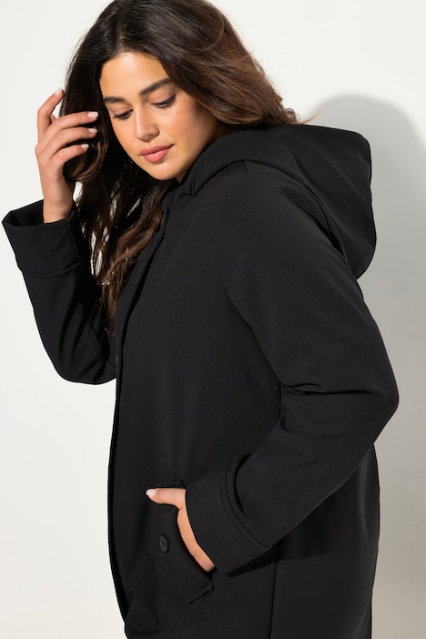 HYPRAR Softshell-Mantel, wasserabweisend, Kapuze