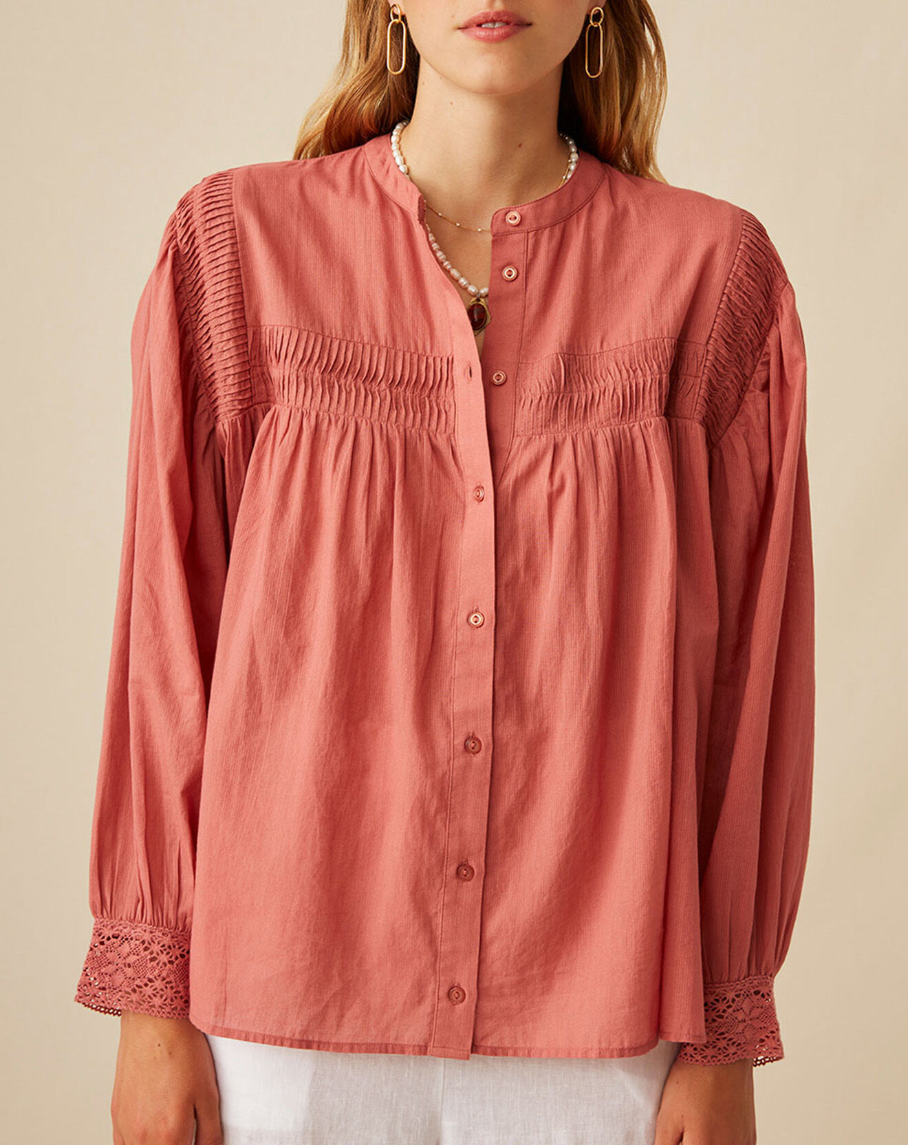 Harris Wilson Blouse Elais brique