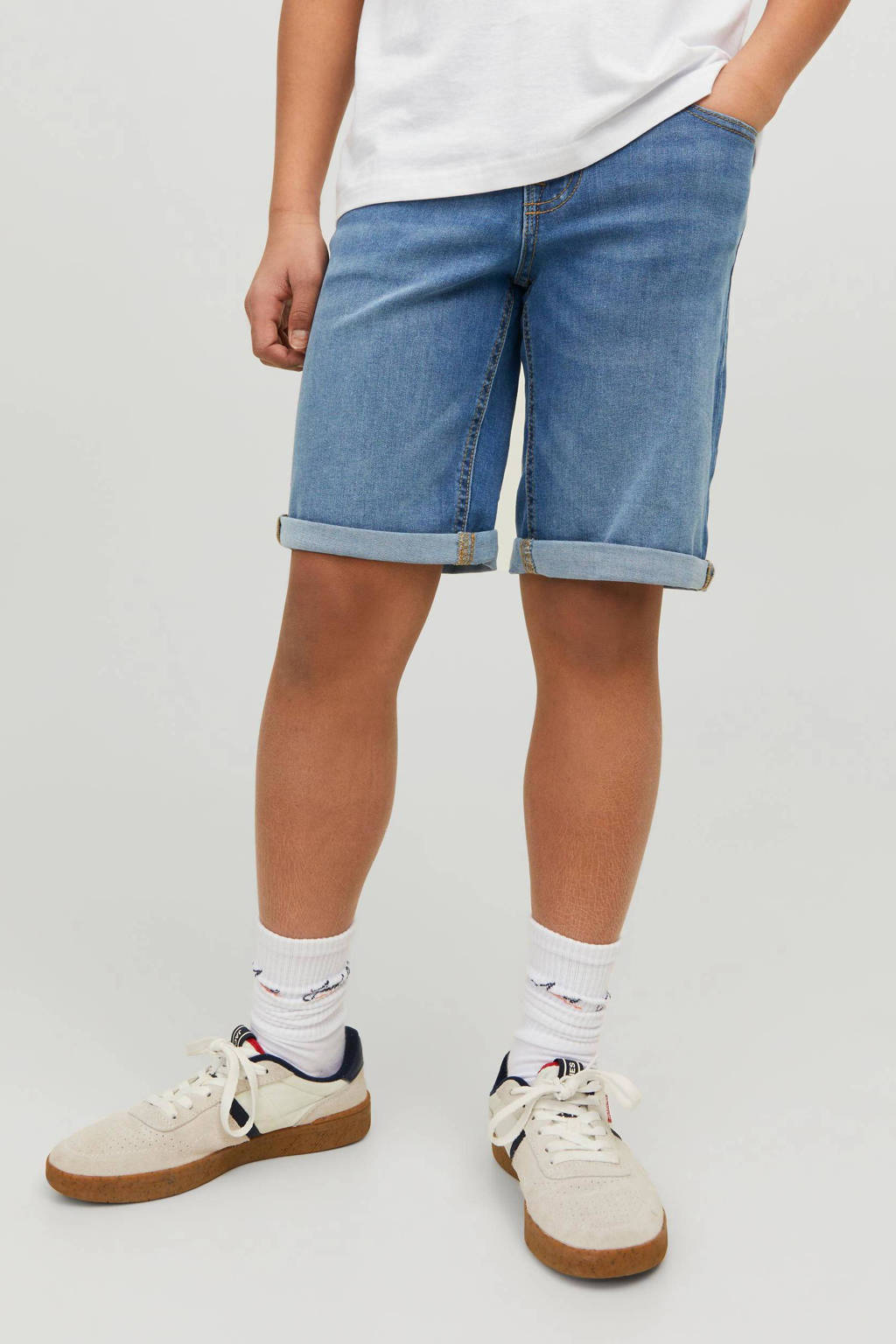 JACK & JONES denim short JJIRICK blue denim