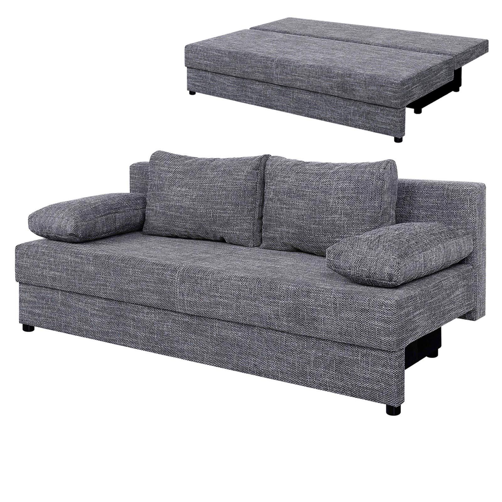 phd primera gmbh & co. kg Schlafsofa grau meliert Webstoff