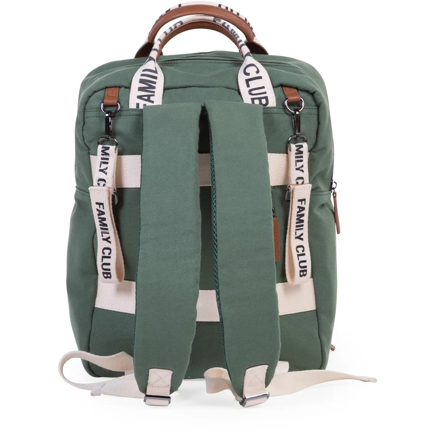 CHILDHOME Wickelrucksack Family Club Signatur Grün