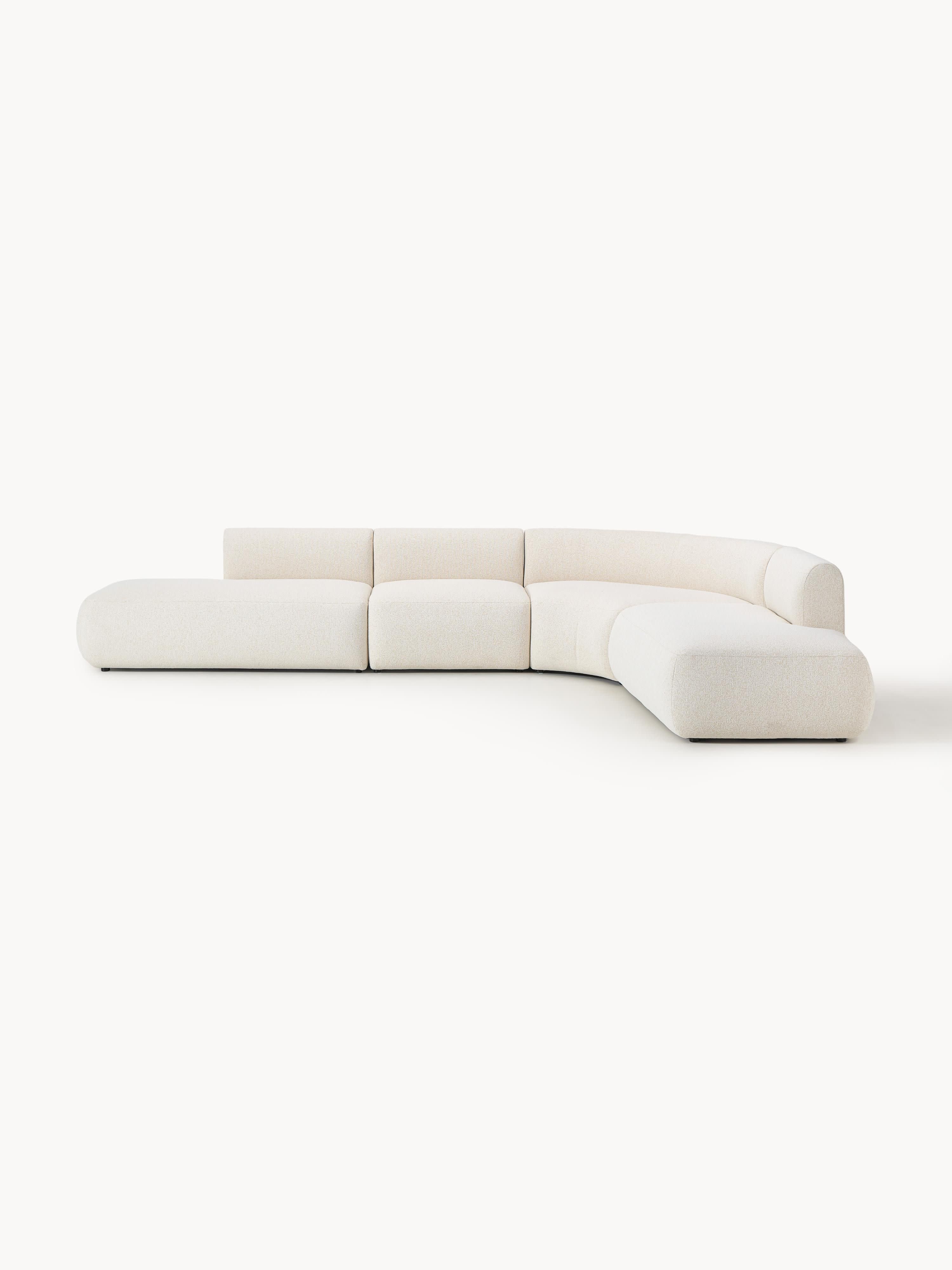 Modulaire bouclé hoekbank Sofia (4-zits)