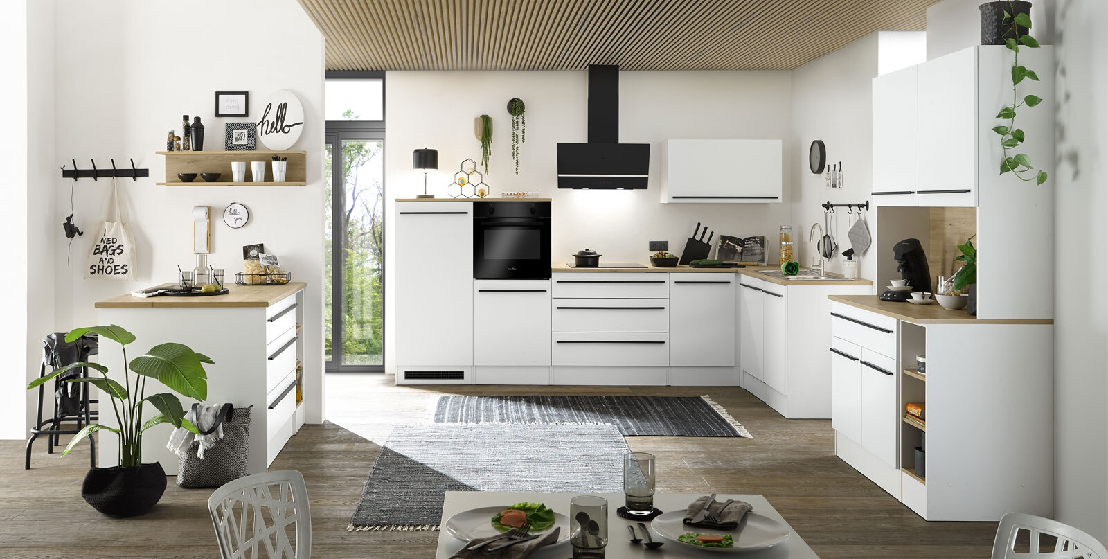 Eck-Unterschrank Finn weiss softmatt 115x90 cm