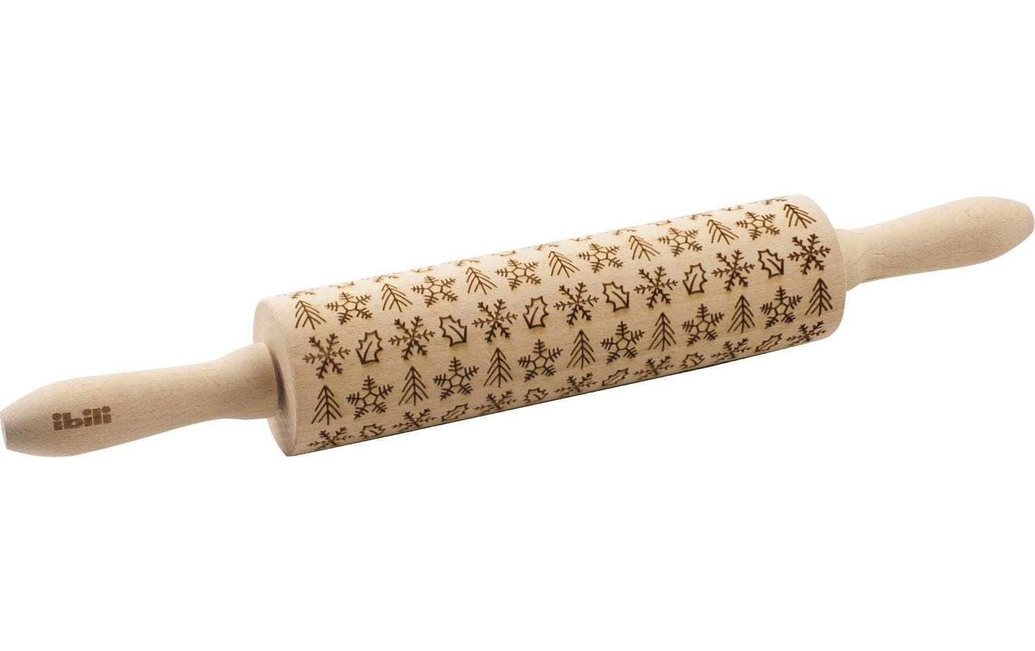 Teigroller »Ibili mit Schneeflocken Deko 39.5 x 5 cm«