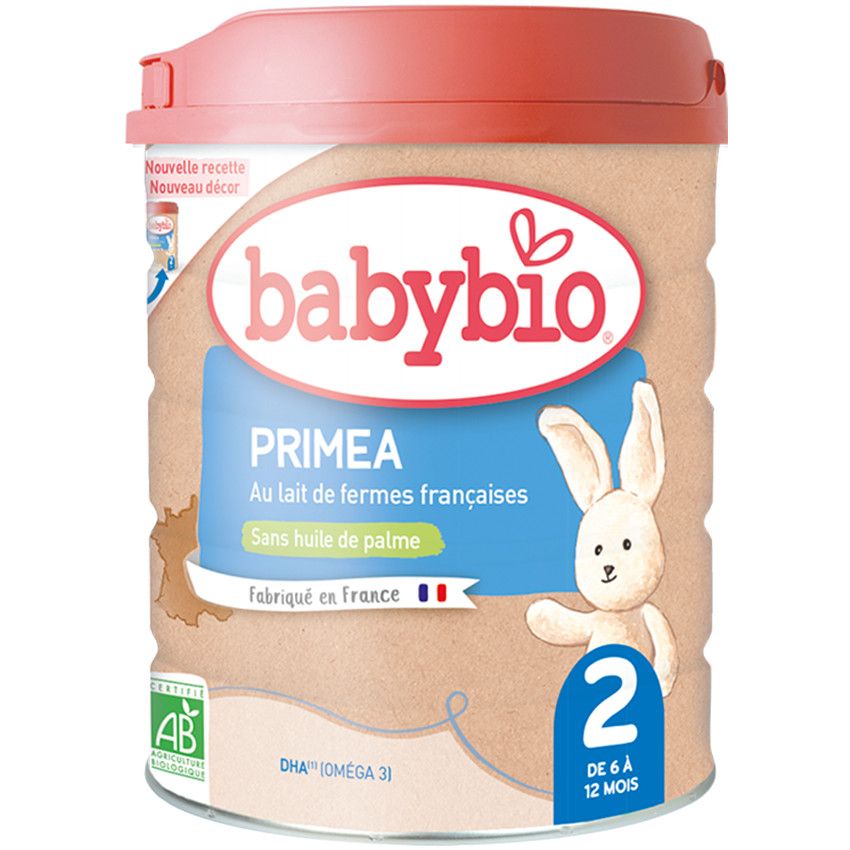 Lait en poudre 2e âge Primea 2 au lait de vache 800g - Ecru