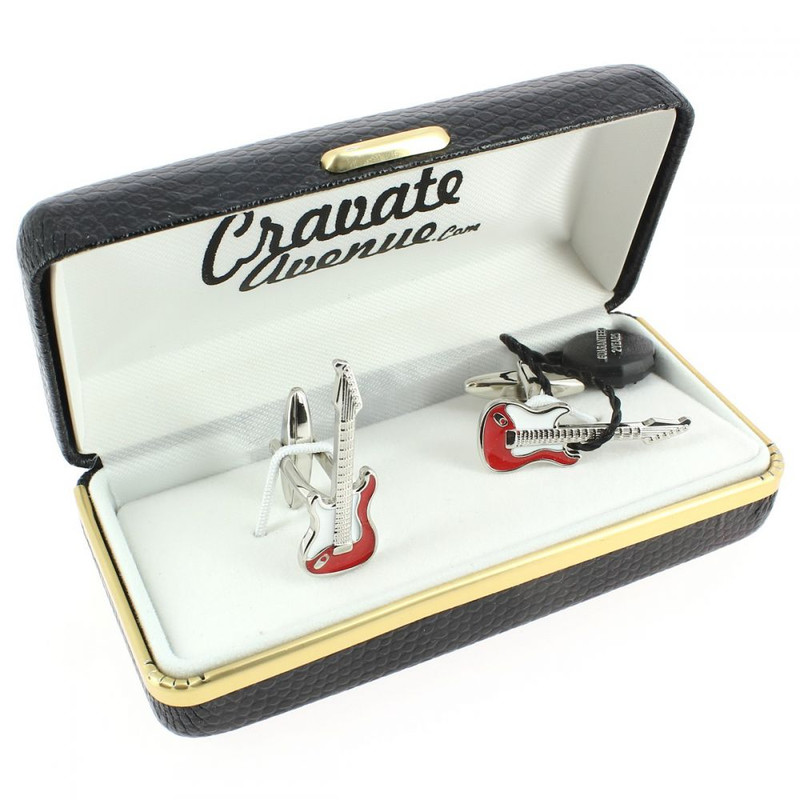 Boutons de manchette, Guitar Knopfler rouge