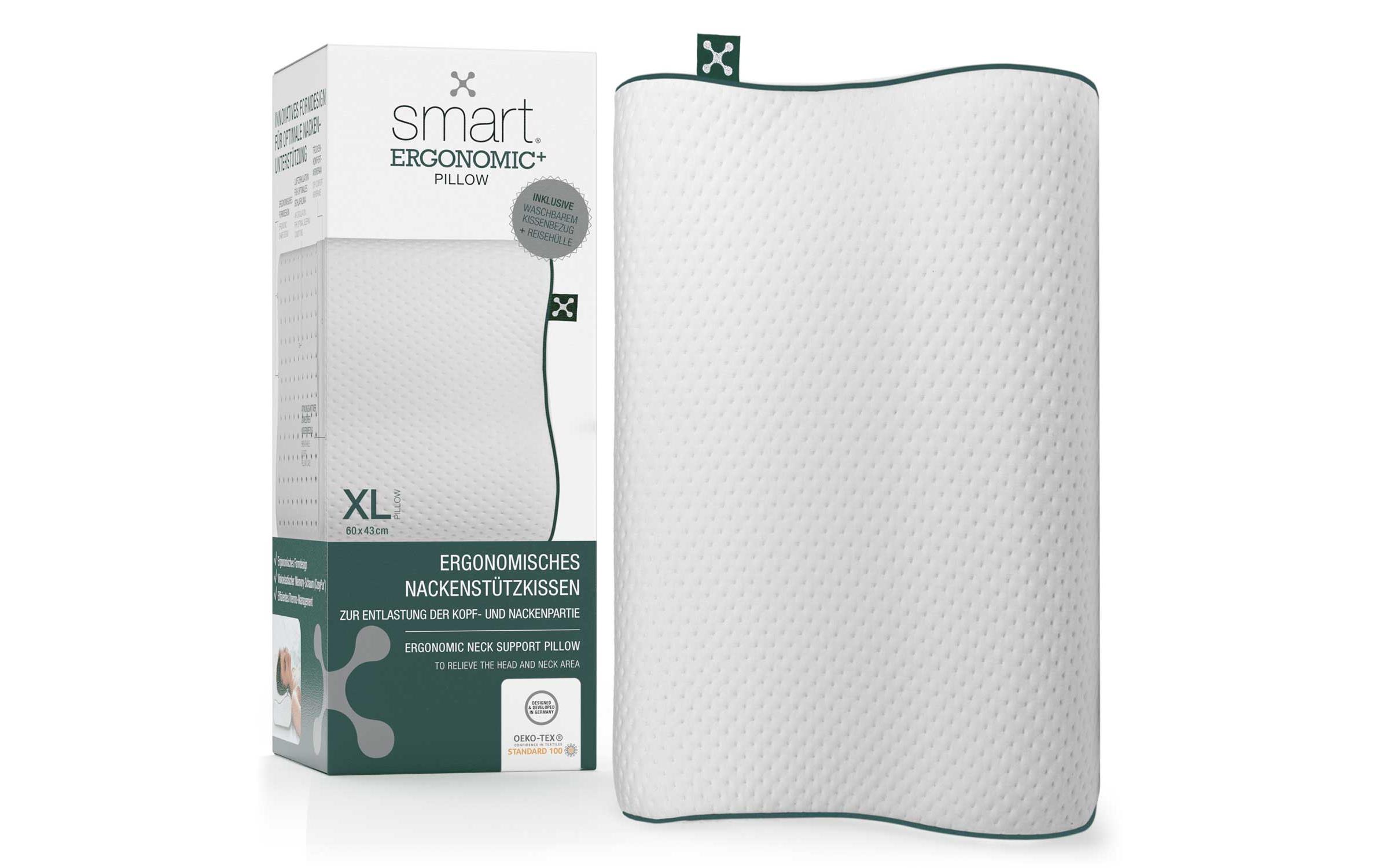 Nackenkissen Ergonomic + 60 x 43 cmErgonomisches Schlafkissen