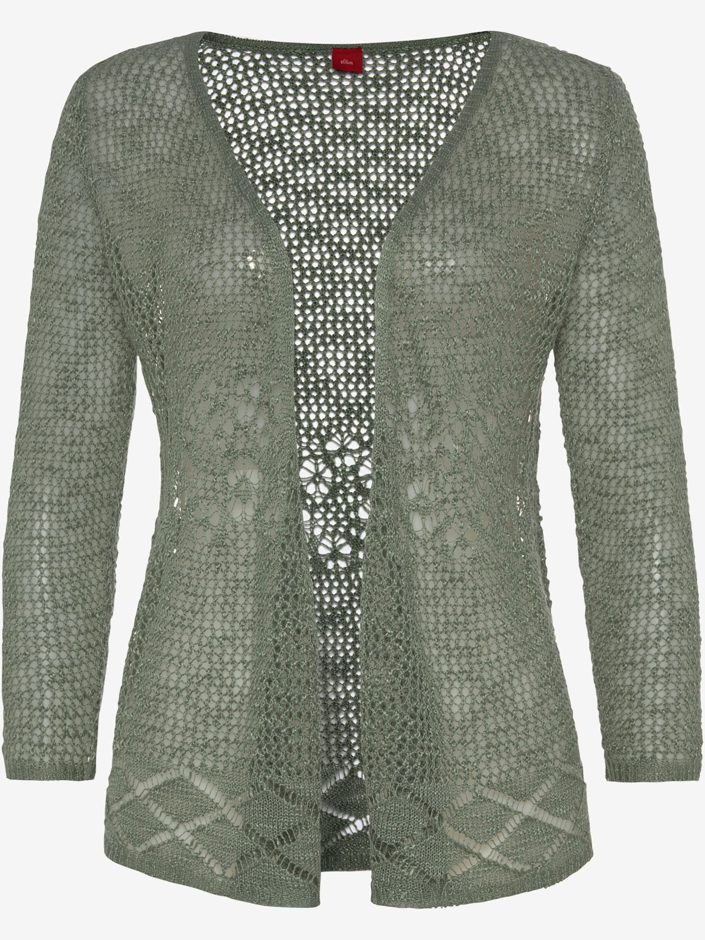 Veste en tricot cardigan motif ajouré