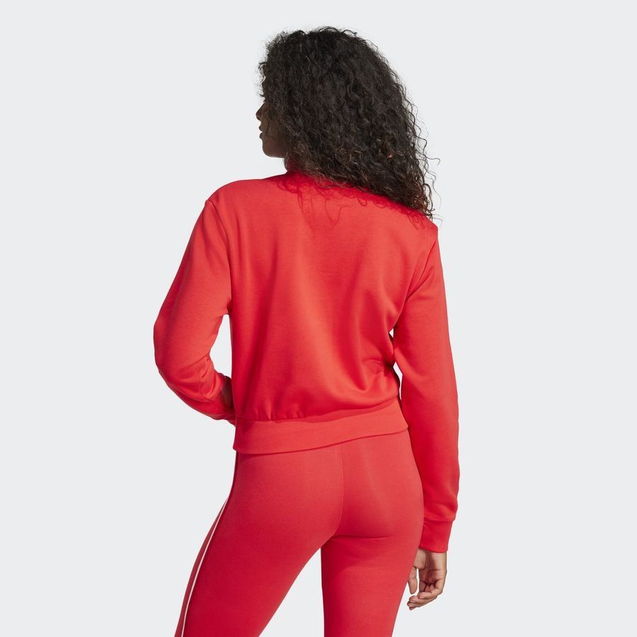 Adidas Veste de survêtement courte molleton à quart de zip Essentials Color Pop